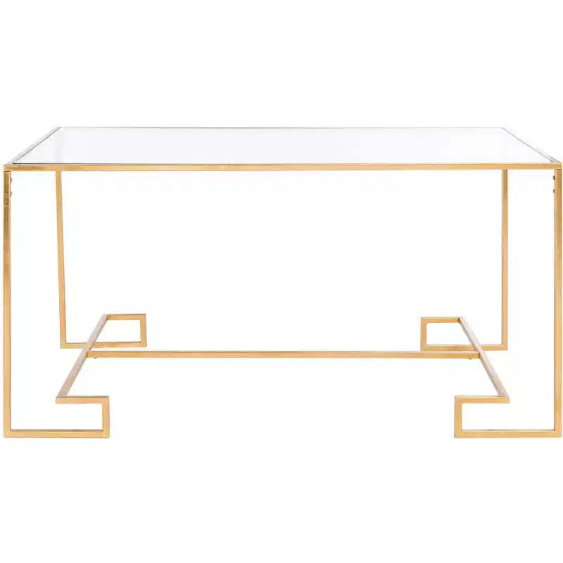 Burton Coffee Table - FOX2582A - Gold/Clear - Safavieh Couture
