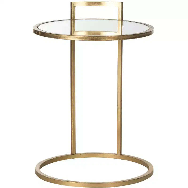 Calvin End Table - FOX2571A - Gold/Mirror - Safavieh Couture