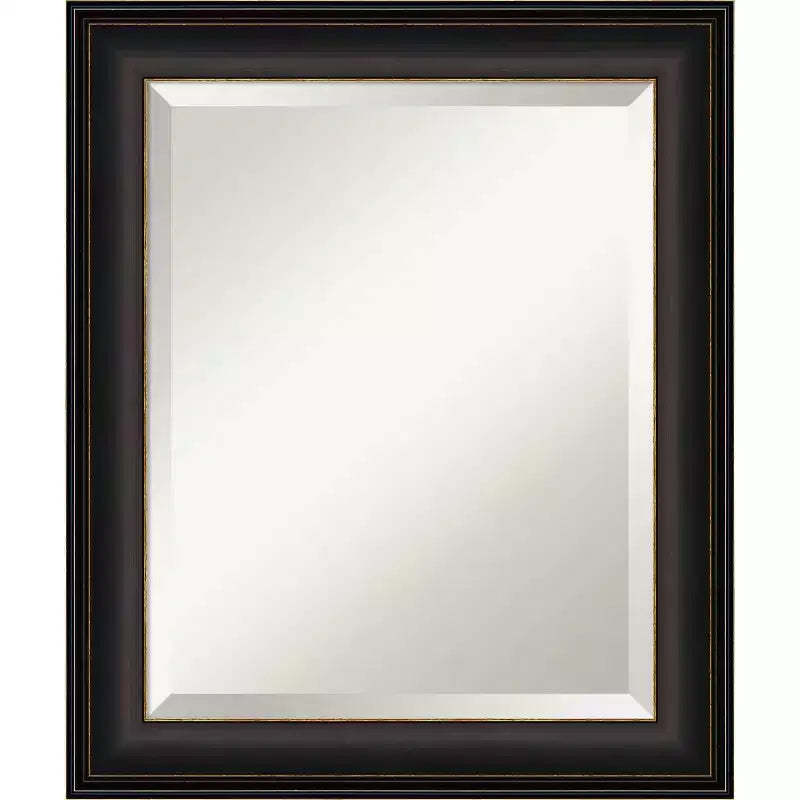Trio Oil Rubbed Framed Bathroom Vanity Wall Mirror Bronze - Amanti Art