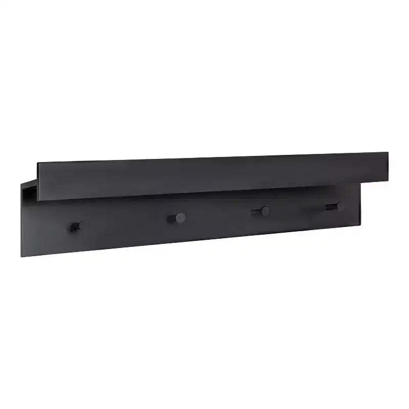 36 x 7.5 x 4.5 Levie Wood Wall Shelf Ledge with Knobs - Kate & Laurel All Things Decor