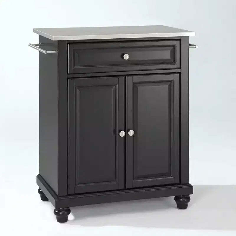 Cambridge Stainless Steel Top Portable Kitchen Island/Cart - Crosley