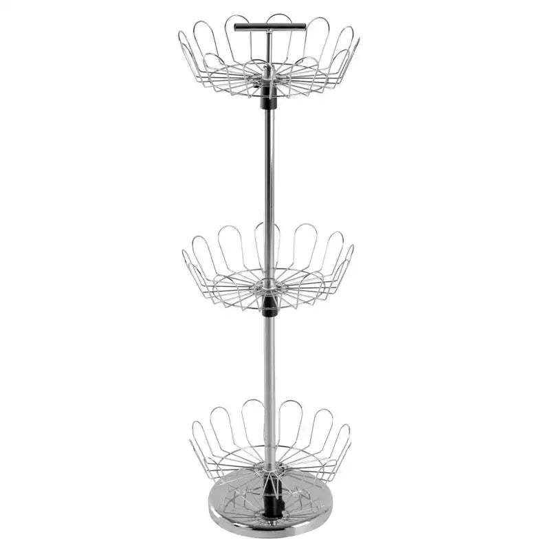 Hastings Home Rotating Shoe Rack Organizer - 3-Tier Freestanding Vertical Shoe Storage Organizer Holds 18 Pairs