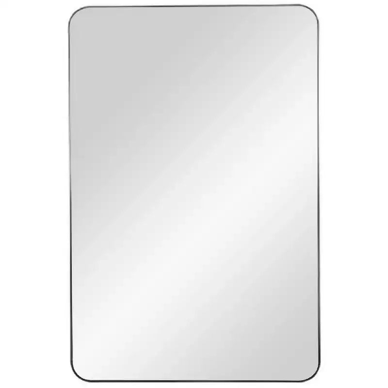 Cooper Classics Franco Matte Black 24 x 36 Rectangular Wall Mirror