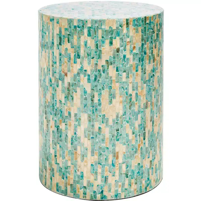 Presley Round Accent Table - ACC1801A - Blue/Gold - Safavieh