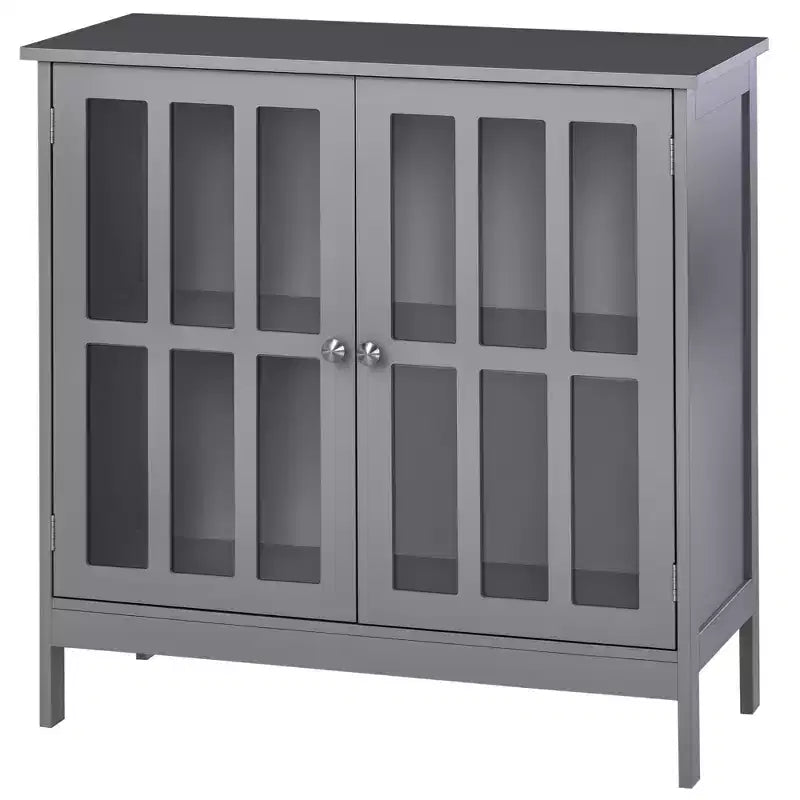 kleankin Contemporary Storage Cabinet, Cupboard Buffet Credenza with 2 Doors for Multifunction in Kitchen, Hallway, Living Room