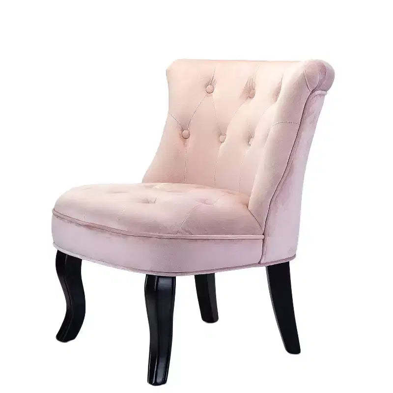 Louise Traditional Velvet Upholstered Wingback Side Chair with Button-Tufted | Karat Home