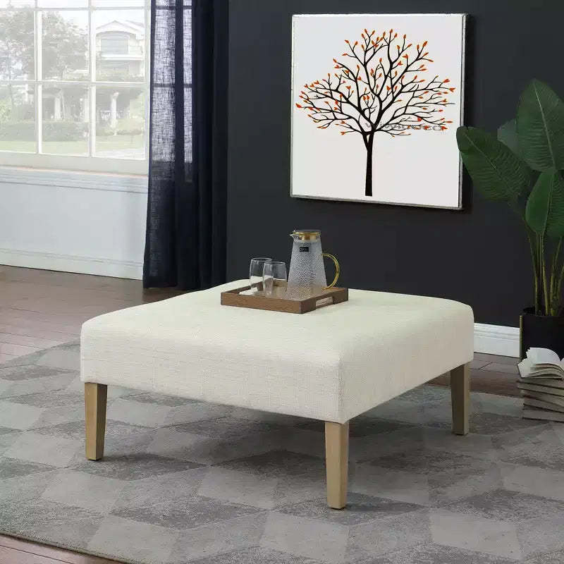 Square Coffee Table Ottoman - HomePop