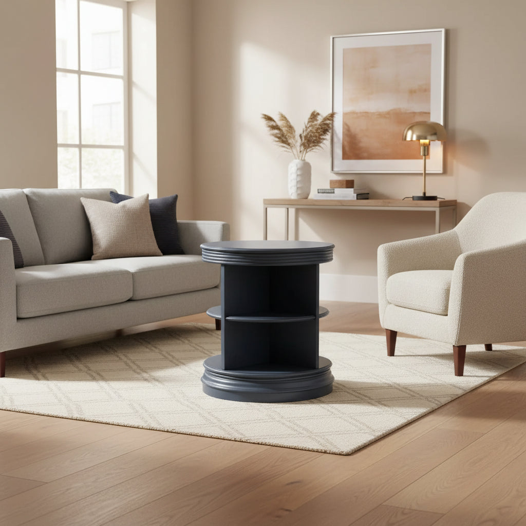 Library Round End Table - International Concepts