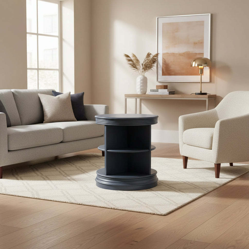 Library Round End Table - International Concepts