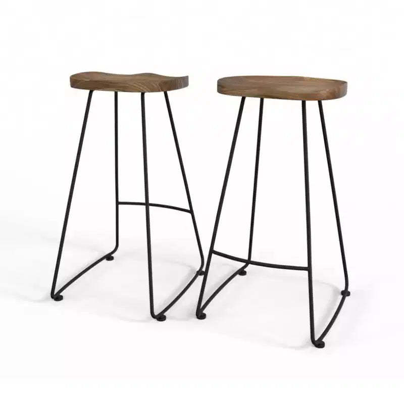 Set of 2 Leemington Saddle Barstools - WyndenHall