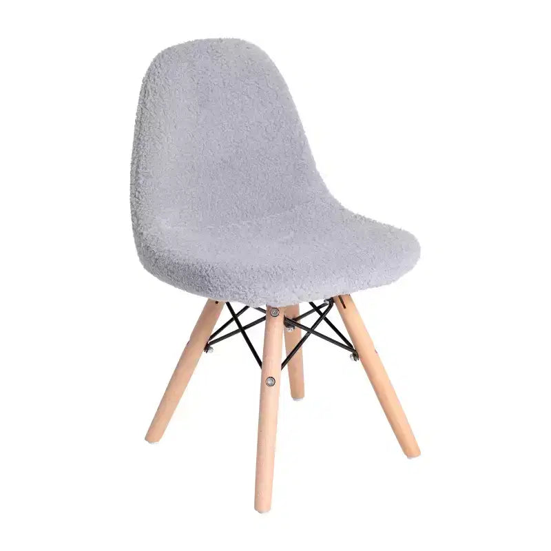 Merrick Lane Children's Lyon Faux Shearling Accent Chair, Modern Accent Chair For Bedroom, Entryway, and Living Room