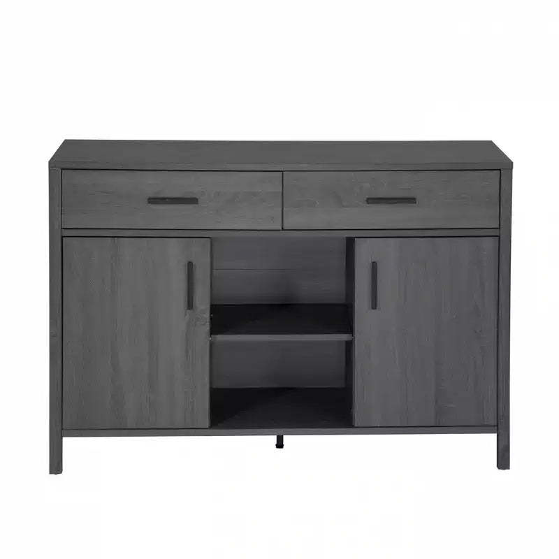 FC Design 47W Sideboard Storage Cabinet, Dining Server Cupboard Buffet Table with Two Cabinets and Drawers