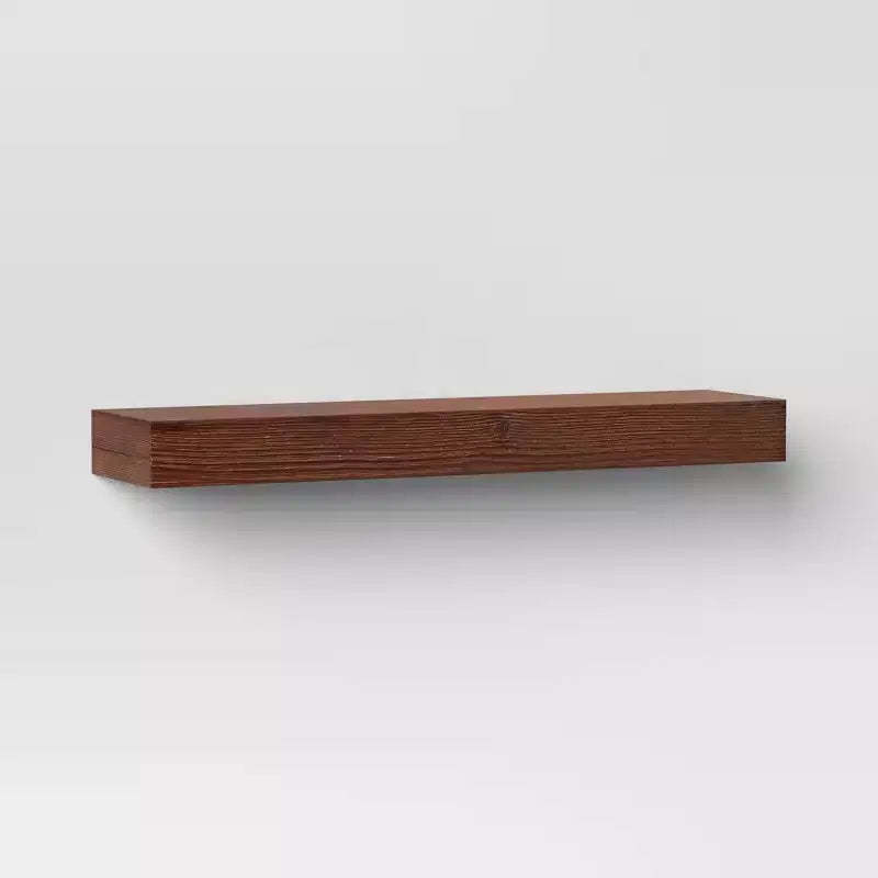 24 Floating Wood Shelf - Threshold