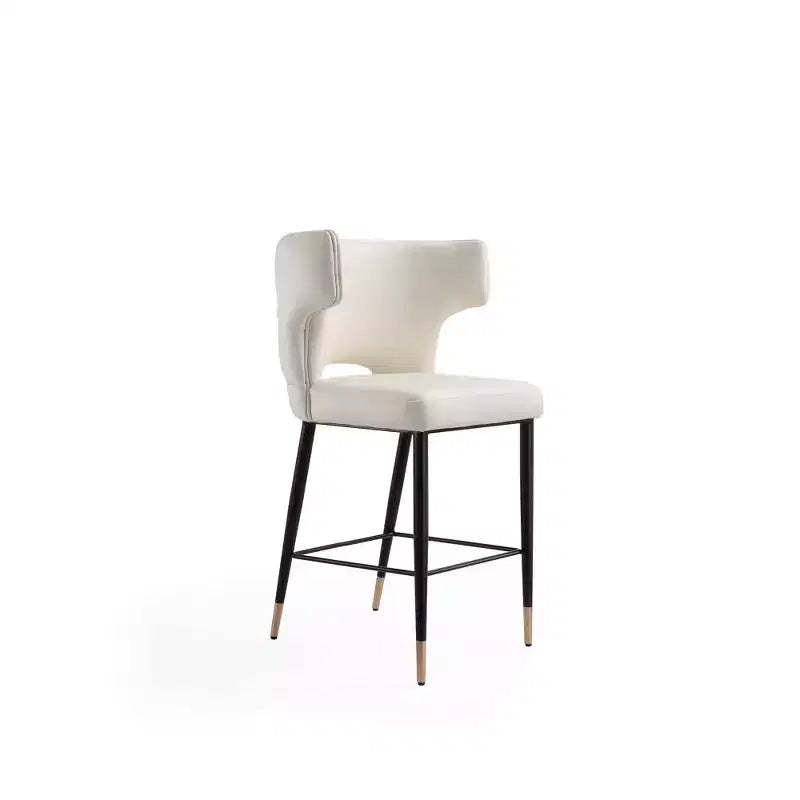 Holguin Upholstered Counter Height Barstool - Manhattan Comfort