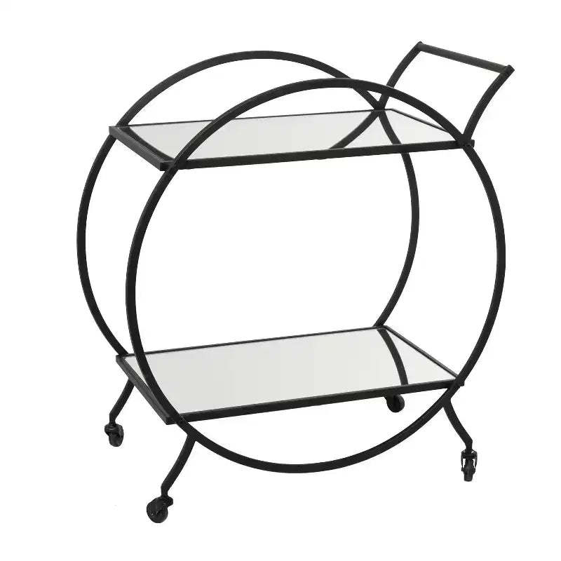 Contemporary Glam Metal Bar Cart - Olivia & May