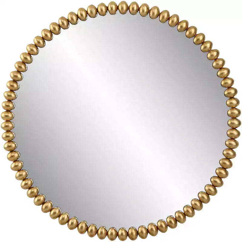 Uttermost Byzantine Gold Leaf 41 1/4 Round Oversized Wall Mirror