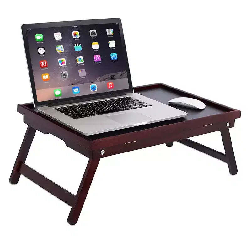 BirdRock Home Bamboo Lap Tray with Adjustable Top - Walnut