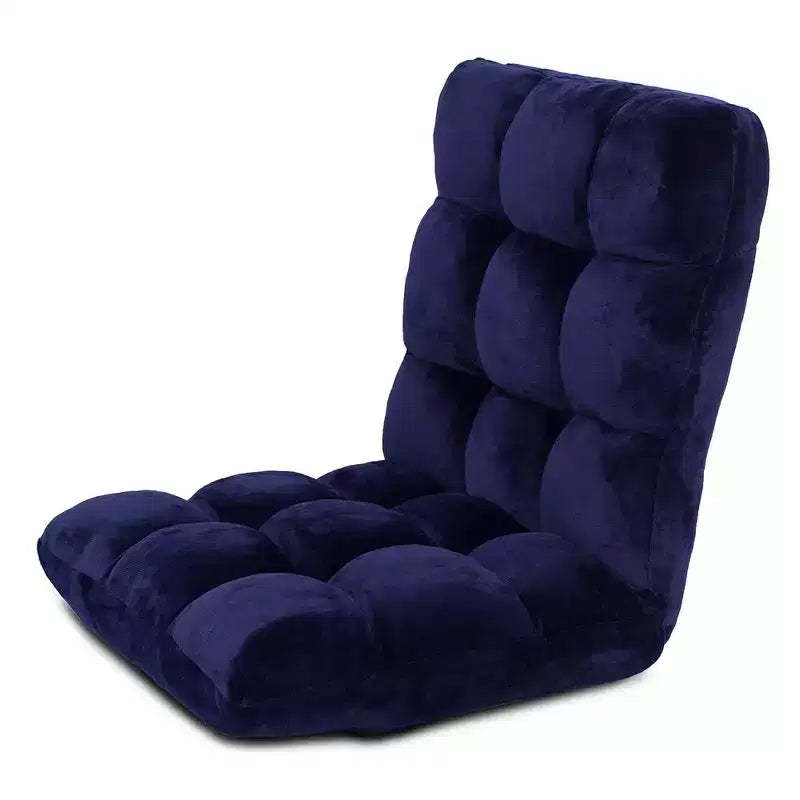 BirdRock Home Adjustable 14-Position Memory Foam Floor Chair - Blue