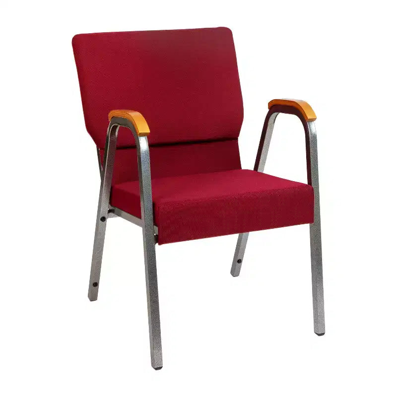 Emma and Oliver 21 Stackable Church Chair with Arms