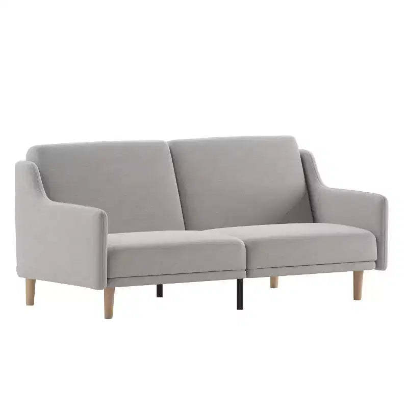 Merrick Lane Mid Century Modern Split-Back Sofa Futon with 3 Recline Positions