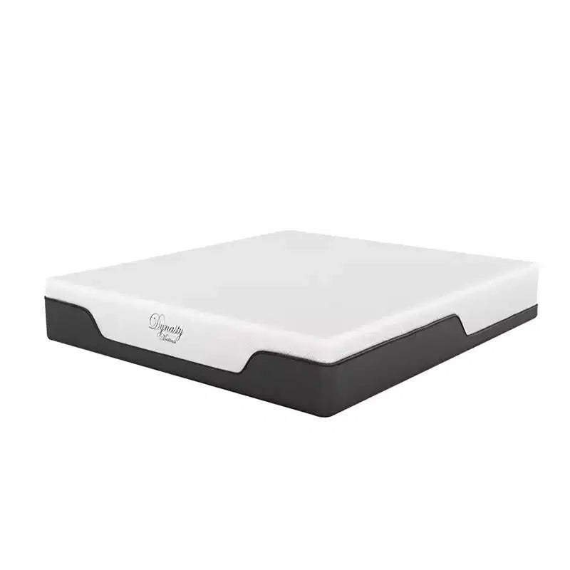 Dynasty Mattress 12 Inch Medium Firm CoolBreeze Advanced Cooling Gel Infused Open Cell Memory Foam Mattress and Cool Silk Cover