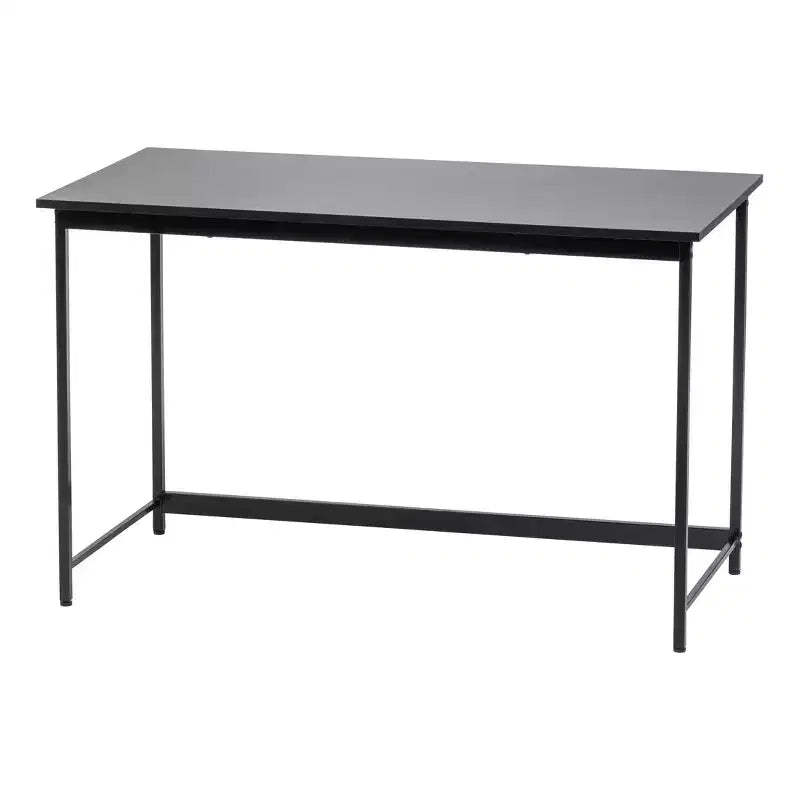 IRIS USA Simple Design, Basic Computer Desk, Laptop Table, Office Desk, Black, Study Table