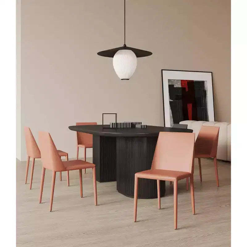 Set of 2 Paris Saddle Leather Dining Chairs - Manhattan Comfort