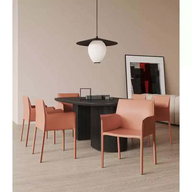 Paris Saddle Leather Armchair - Manhattan Comfort