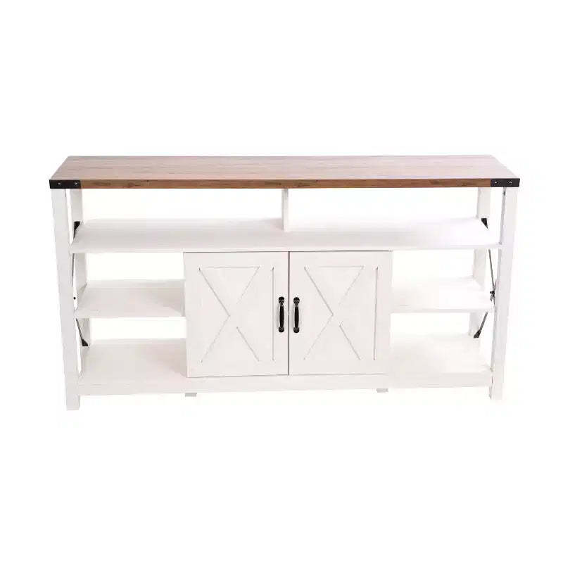 Merrick Lane Media Console with Open and Closed Storage