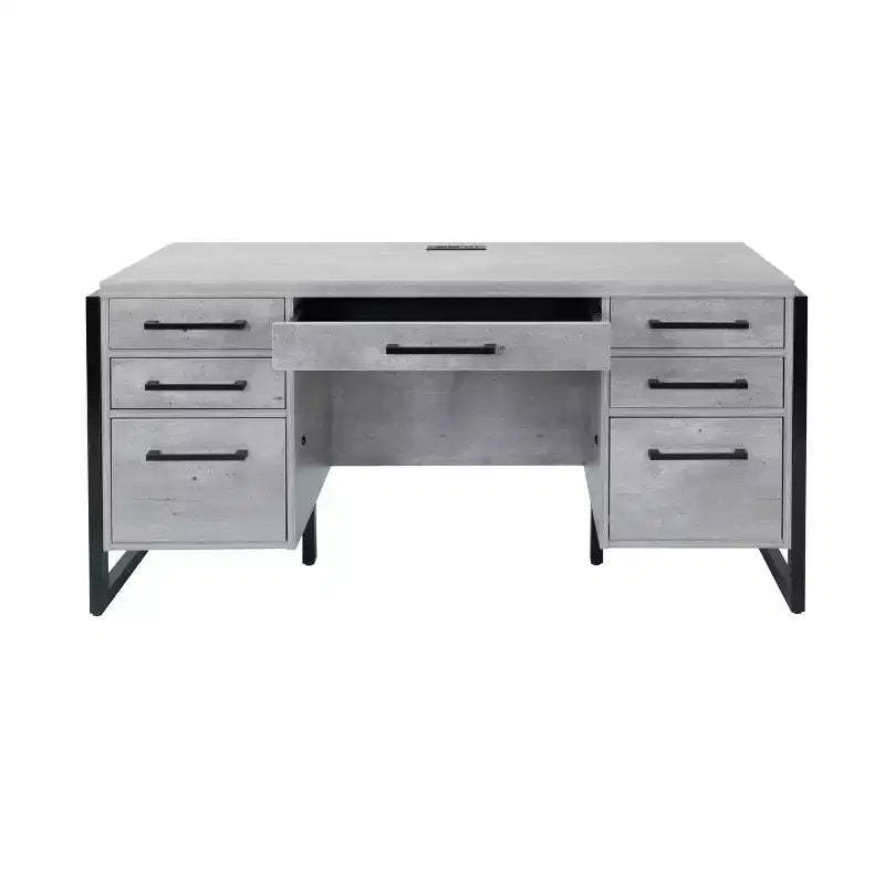 Mason Modern Wood Laminate Office Desk with Drawers - Martin Furniture