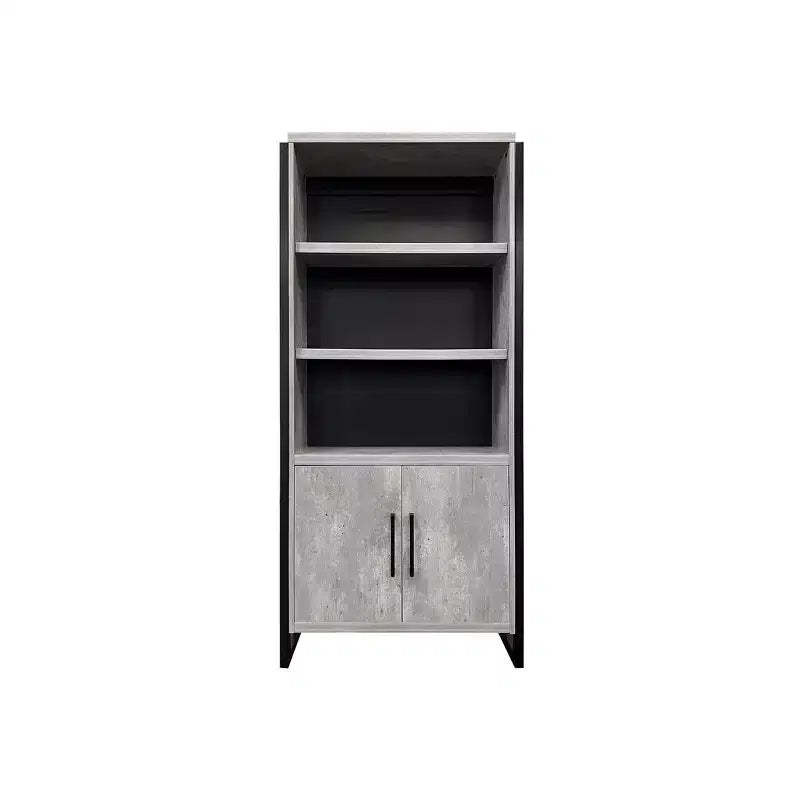 78 Mason Modern Wood Laminate Bookcase with Doors - Martin Furniture