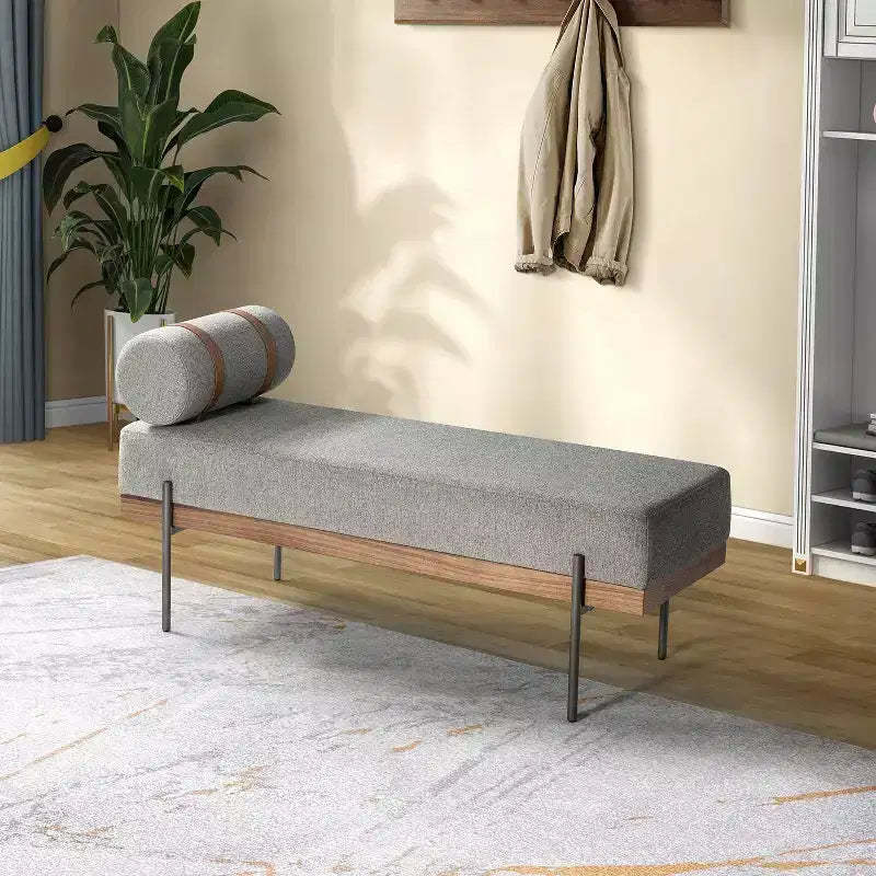 Higinio Entryway Bench with Removable Pillow| ART OF LIVING DESIGNS