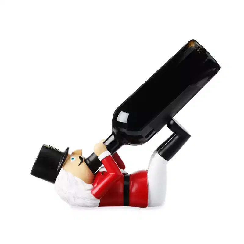 True Nutcracker Polyresin Wine Bottle Holder, Holiday Wine Holder, Christmas Gifts for Wine Lovers, Secret Santa Gifts, Kitchen & Home Bar Decor