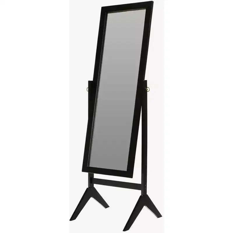 Legacy Decor Wood Rectangular Cheval Floor Mirror Free Standing Mirror