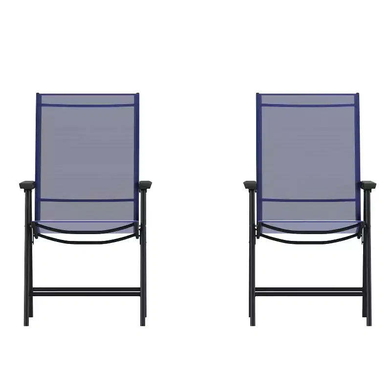 Flash Furniture Paladin Outdoor Folding Patio Sling Chair (2 Pack)