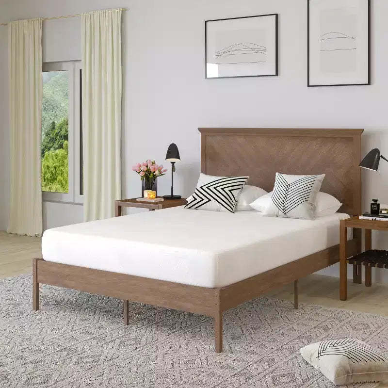 Merrick Lane CertiPUR-US Certified Memory Foam Mattress Infused with Charcoal & Green Tea Cooling Gel