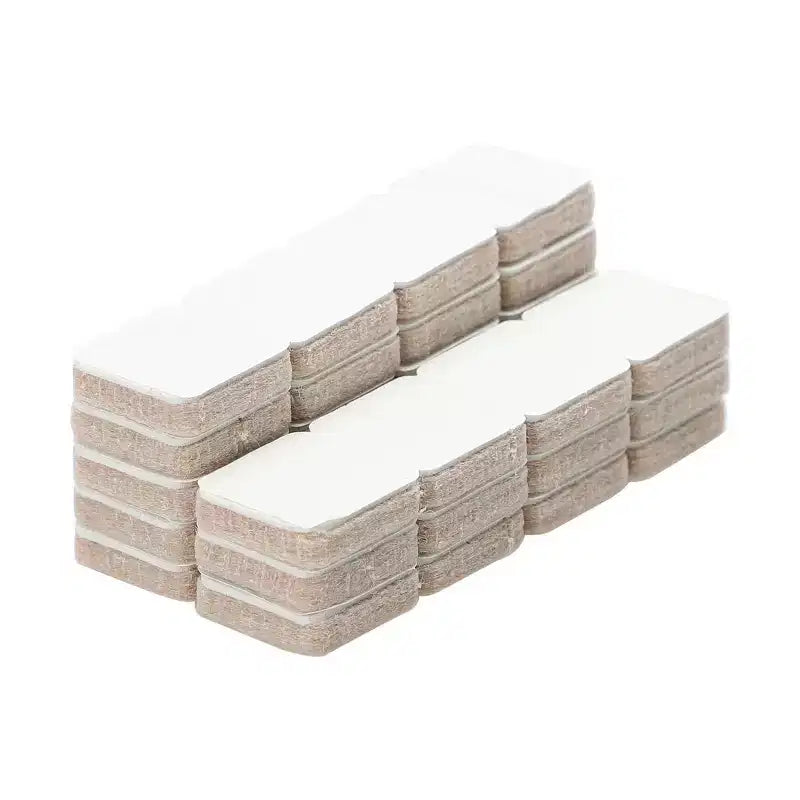 Unique Bargains Furniture Square Self-Stick Non-Slip Anti-Scratch Felt Protector Pads Khaki 0.75 x 0.75 32 Pcs