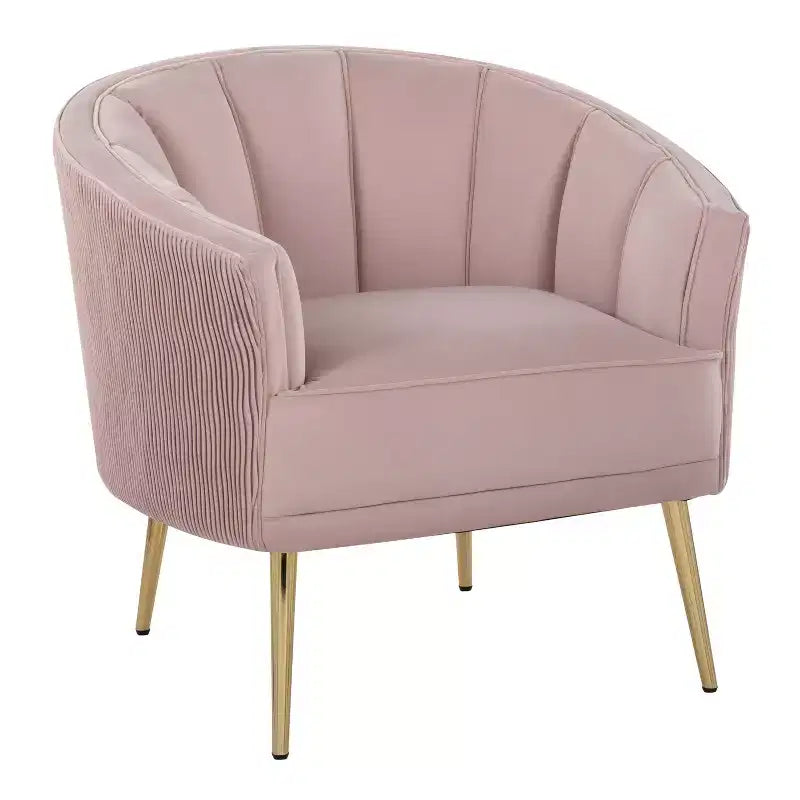 Tania Pleated Waves Accent Chair - Lumisource