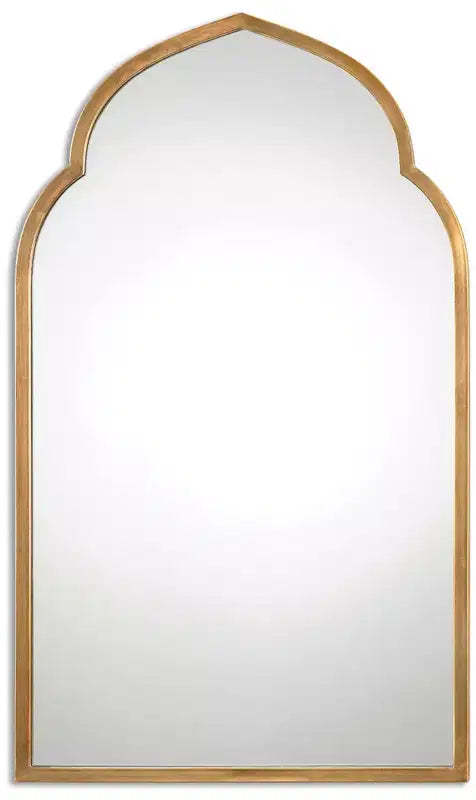 Uttermost Kenitra 40 x 24 Moroccan Arch Top Gold Wall Mirror