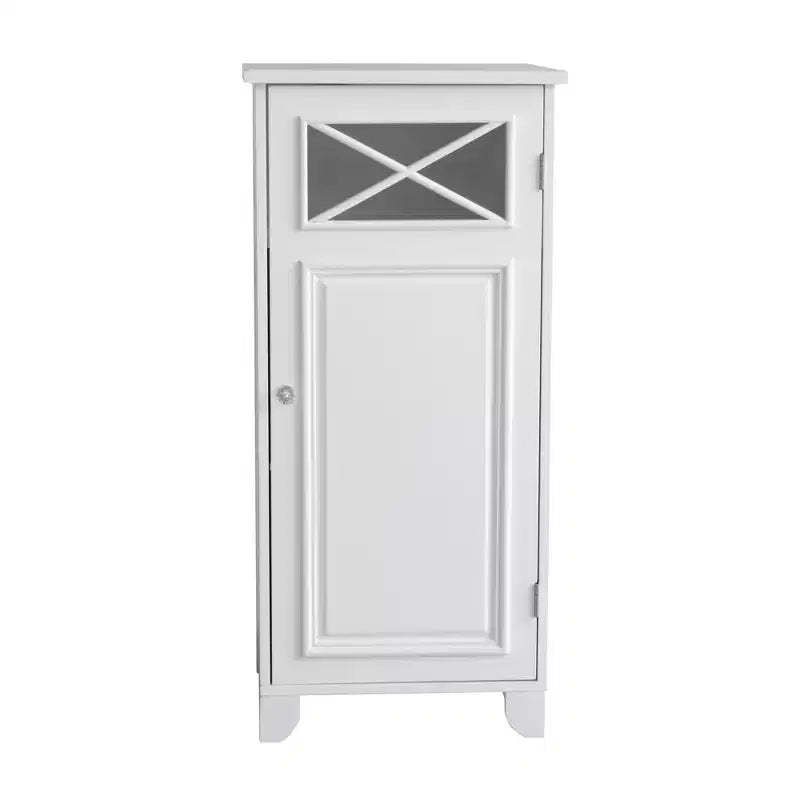 Teamson Home Dawson Freestanding Slim Floor Cabinet, White