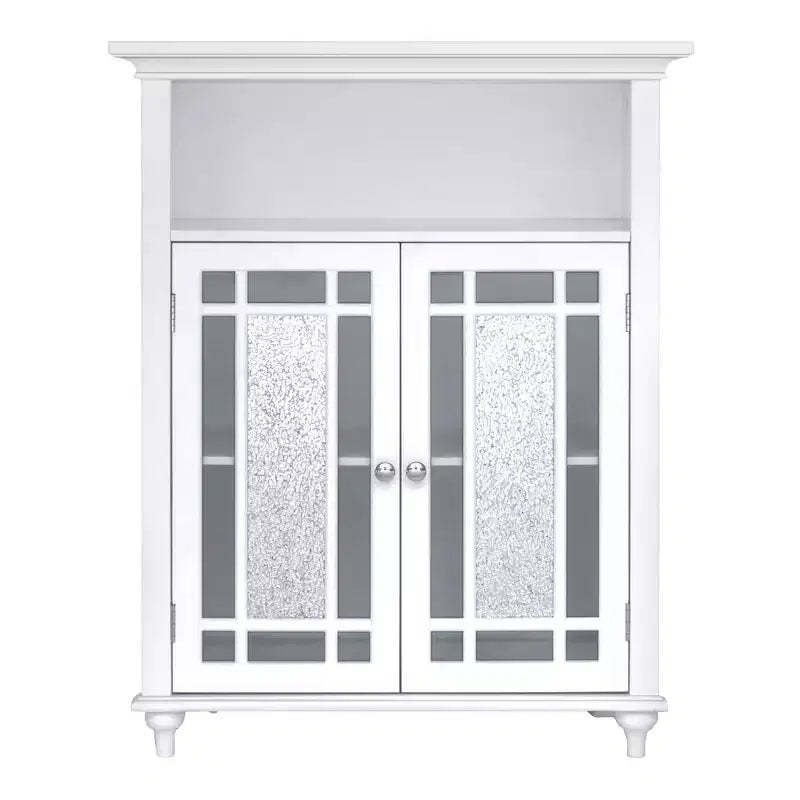 Teamson Home Windsor 26.5 x 34 2-Door Floor Storage Cabinet, White