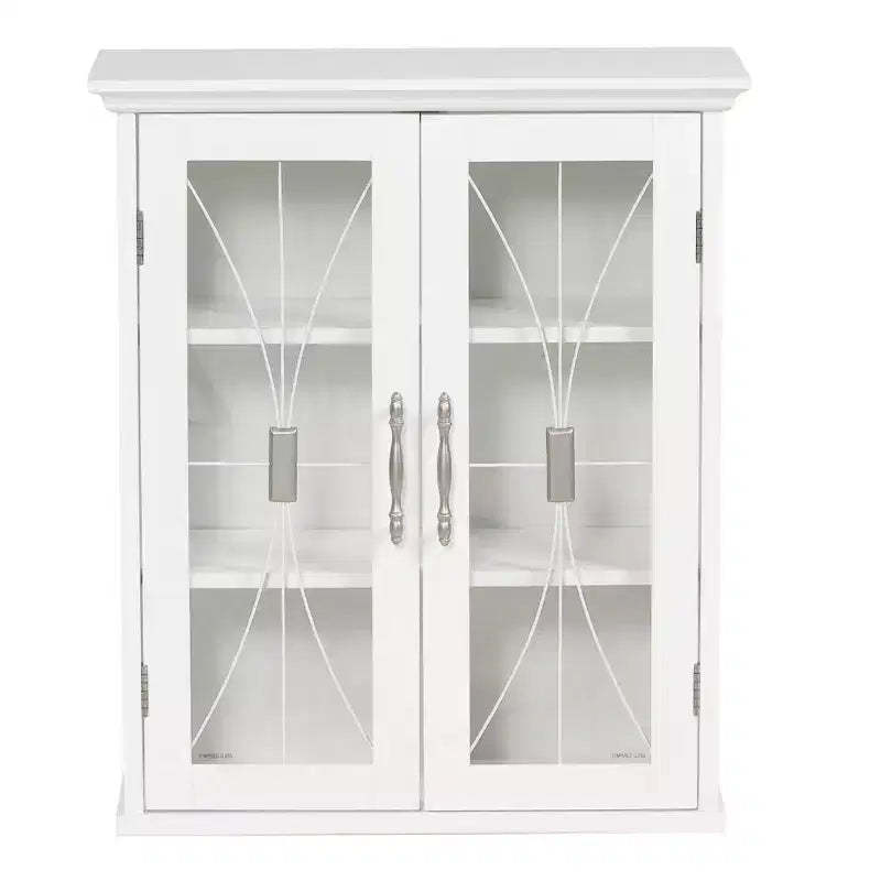 Teamson Home Delaney 20.5 x 24 2-Door Removable Wall Cabinet, White