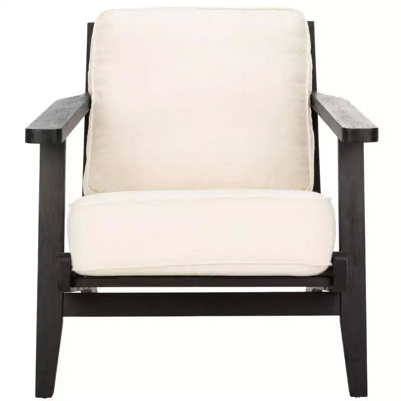 Nico Mid Century Accent Chair - ACH4501 - Bone/Black - Safavieh