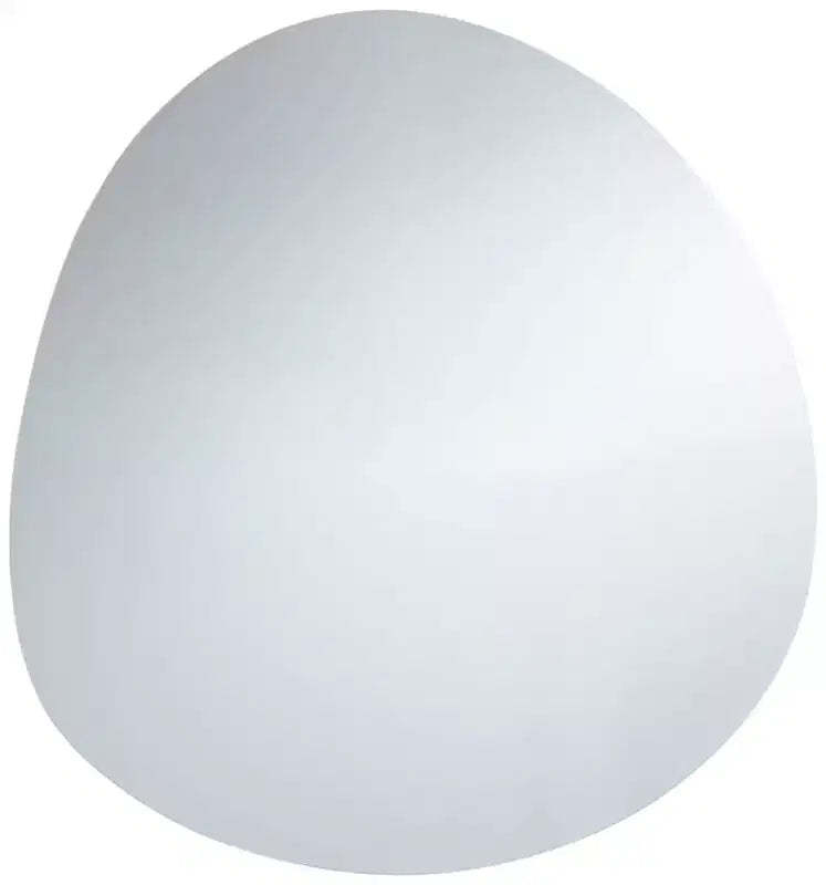 Possini Euro Design Brando Round Decorative Wall Mirror Modern Silver Frameless 37 3/4 Wide Bedroom Living Room Home House Office