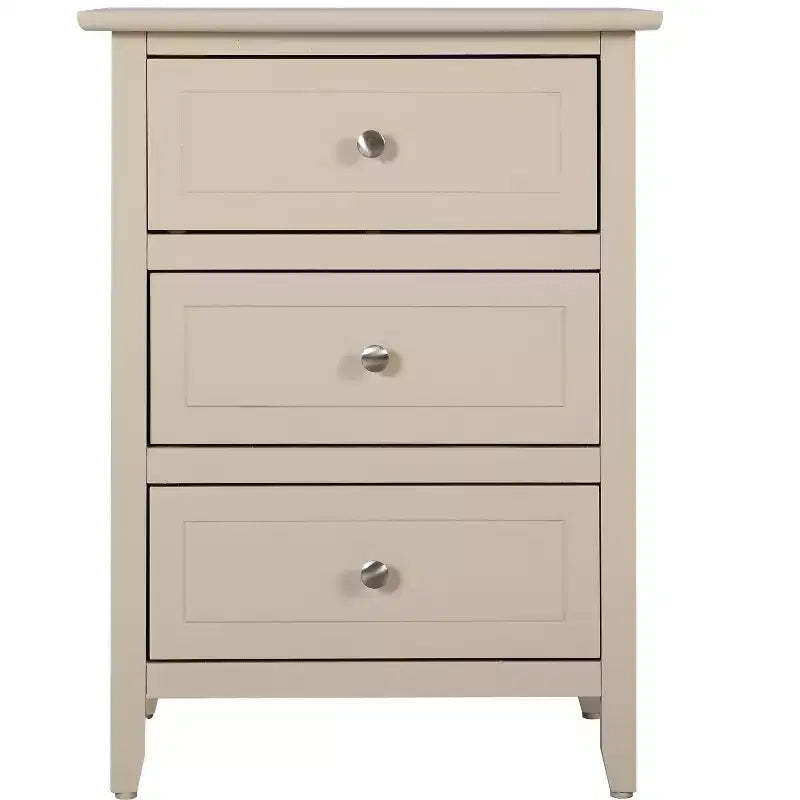 Passion Furniture Daniel 3-Drawer Nightstand (25 in. H x 19 in. W x 15 in. D)