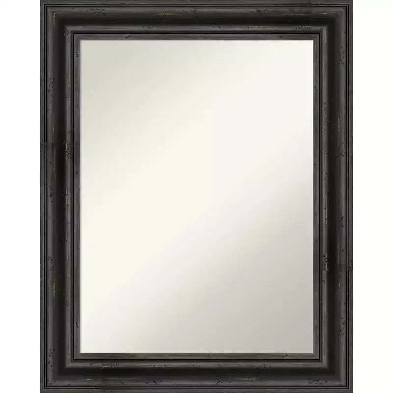 Amanti Art Rustic Pine Non-Beveled Wood Bathroom Wall Mirror Wall Mirror