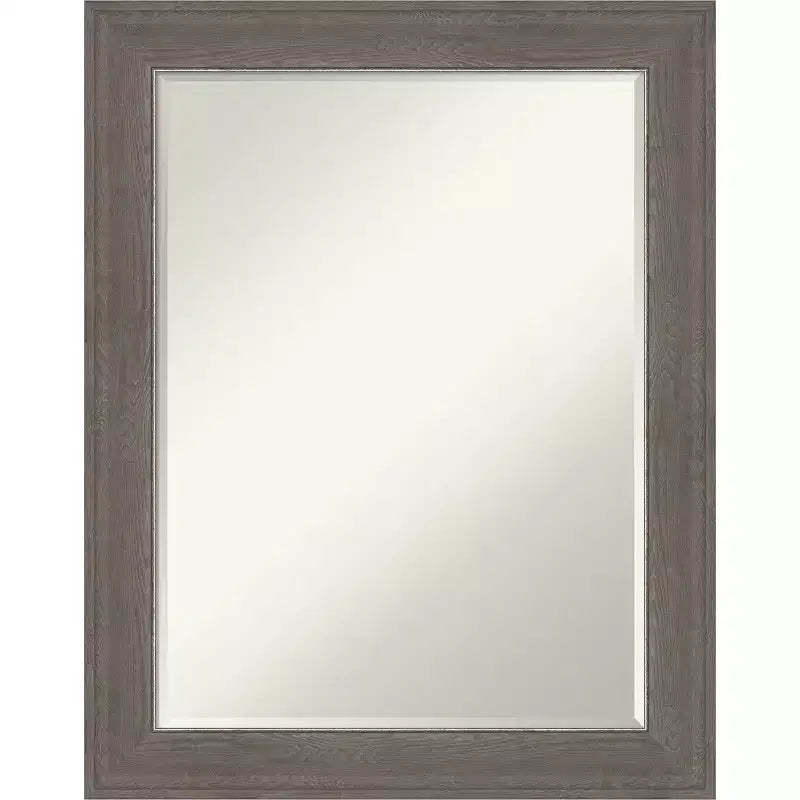 Amanti Art Alta Petite Bevel Bathroom Wall Mirror