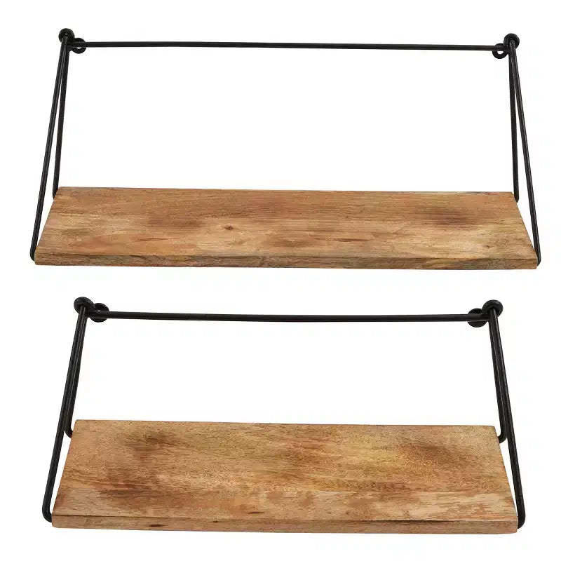 Split P Bar & Loop Shelves Set of 2
