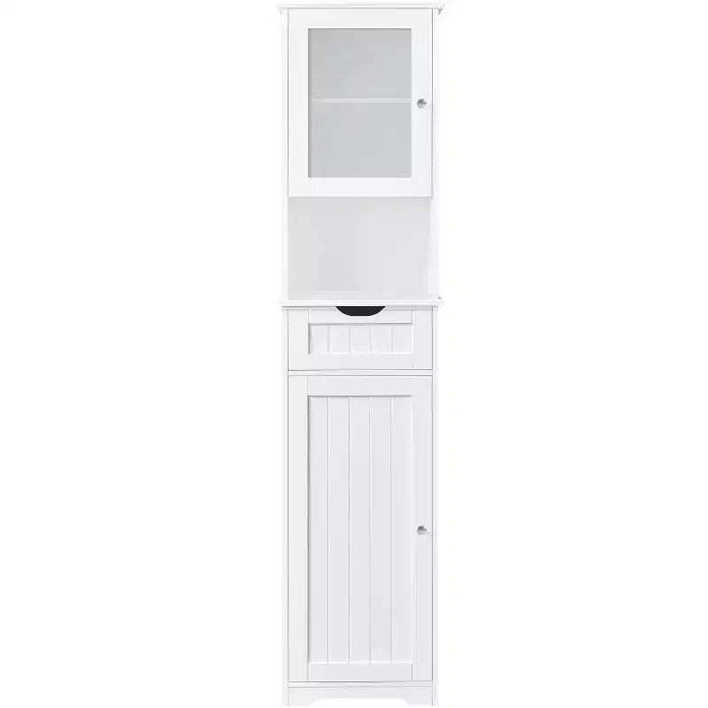 Yaheetech 67 Freestanding Storage Cabinet with Adjustable Shelves for Kitchen, Bathroom, Living Room, White