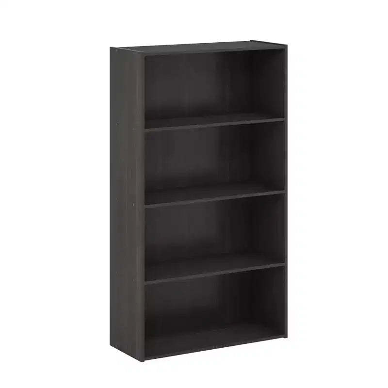 Furinno 4-Cube Open Shelf Bookcase Multi-functional Storage Display Cabinet,Espresso